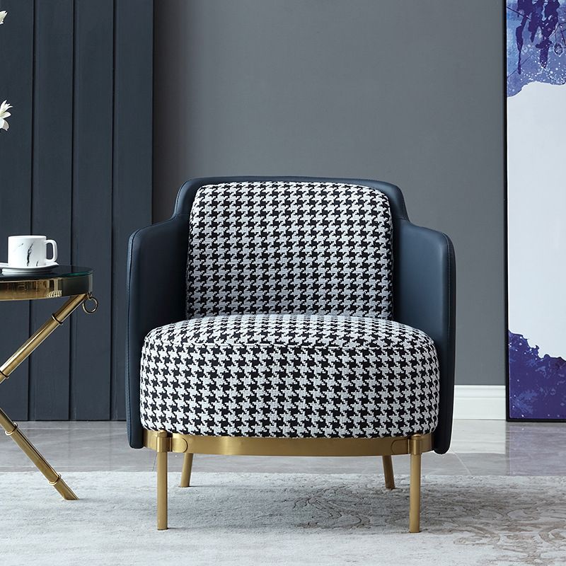 Linen Living Room Chair with Gold Basic Four Leg Accent Armchair Clearhalo 'Accent Chairs' 'accent_chairs' 'Chairs & Seating' 'furn' 'furn_accent_chairs' 'Furniture' 'Living Room Furniture' 1200x1200_4efe74d4-1ac6-49b3-81e7-01307d7d915c