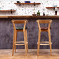Scandinavian Rubberwood Coffee Shop Stool Footrest Upholstered Bar Stools Clearhalo 'Bar Furniture' 'Bar Stools' 'bar_stools' 'furn' 'furn_bar_stools' 'Furniture' 'furniture_bar_stools' 'Kitchen & Dining Furniture' 1200x1200_4efedc68-729b-45df-9207-8e0497204d68