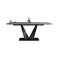 Juego de mesa rectangular moderno de piedra sinterizada, juego de comedor de 1/3/4/6 piezas