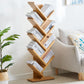 Etagere Contemporary Bamboo Bookcase Open Back Bookshelf for Office