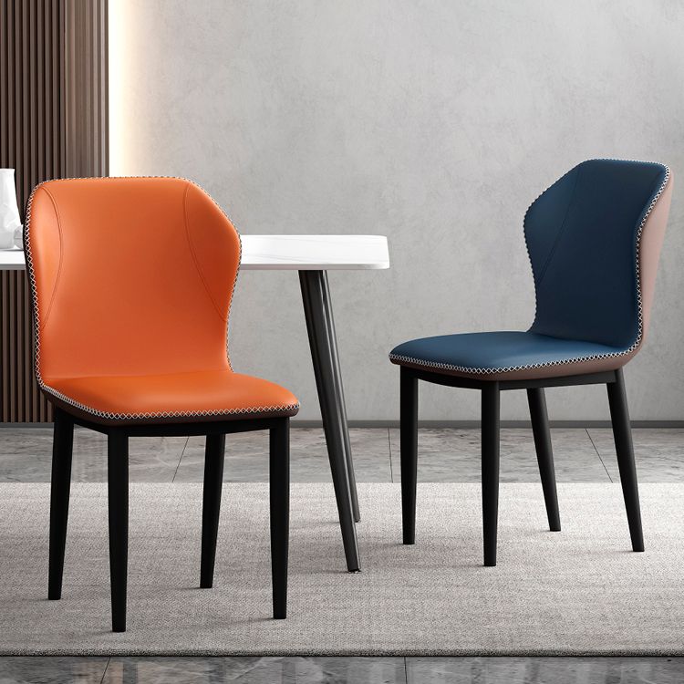 Upholstered Scandinavian Home Side Chair Wingback Matte Finish Dining Chair Clearhalo ' kitchen&dining_furn' 'Dining Chairs' 'Dining Tables & Seating' 'dining_chair' 'furn' 'furn_dining_chair' 'Furniture' 'furniture_dining_chair' 'Kitchen & Dining Furniture' 'kitchen' 1200x1200_4effdb9f-70f8-4edb-8ad2-905791fff842