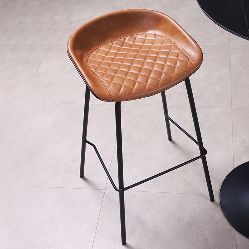 Vintage-Style Metal Low Back and Strap Pedal Bar Stool 30- inch Bar Stool Clearhalo 'Bar Furniture' 'Bar Stools' 'bar_stools' 'furn' 'furn_bar_stools' 'furniture_bar_stools' 'Kitchen & Dining Furniture' 'kitchen&dining_furn' 'kitchen' 'kitchen_furn' Furniture' 1200x1200_4f02166a-a89a-4f73-ae2c-bc0dffdae5d3
