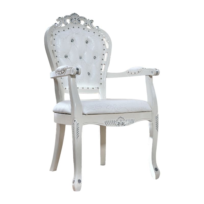 Upholstered European Style Dining Arm Chair Open Dining Chair for Restaurant Clearhalo ' kitchen&dining_furn' 'Dining Chairs' 'Dining Tables & Seating' 'dining_chair' 'furn' 'furn_dining_chair' 'Furniture' 'furniture_dining_chair' 'Kitchen & Dining Furniture' 'kitchen' 1200x1200_4f029df9-f00a-433d-b268-e9560ce9d891