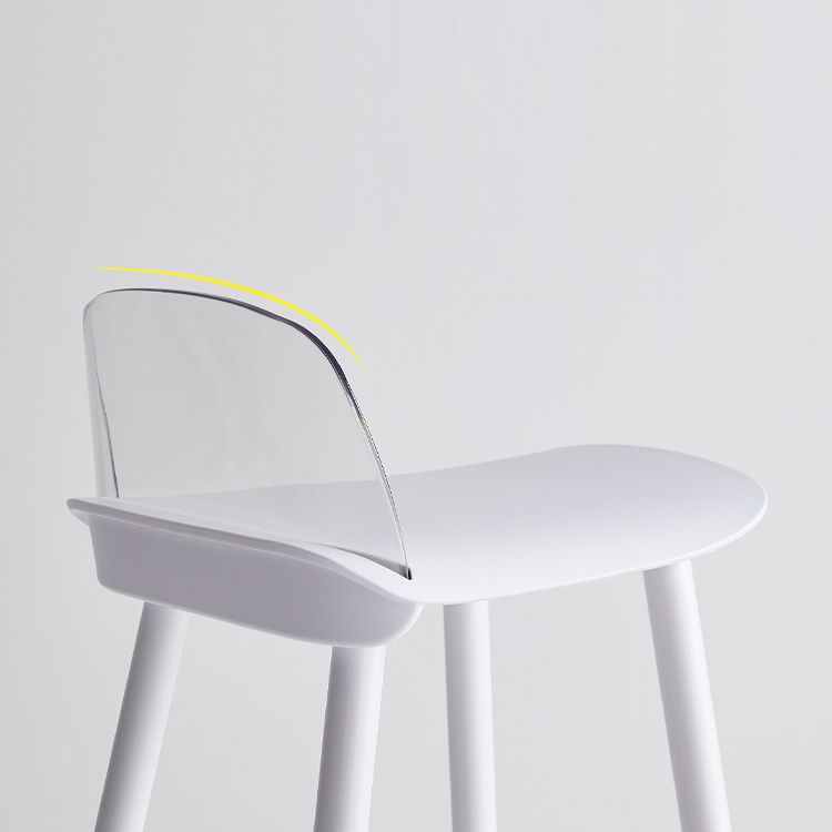 Coffee Shop Footrest Scandinavian Stool Matte Finish Plastic Barstool Clearhalo 'Bar Furniture' 'Bar Stools' 'bar_stools' 'furn' 'furn_bar_stools' 'Furniture' 'furniture_bar_stools' 'Kitchen & Dining Furniture' 1200x1200_4f031ff9-fd31-4162-a2ad-34347ea50450