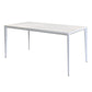 Contemporary Dining Table Sintered Stone Rectangular Table with Metallic Four-leg Clearhalo ' dining_table' 'Dining Tables & Seating' 'Dining Tables' 'Furniture' 'furniture_dining_table' 'Kitchen & Dining Furniture' 'kitchen&dining_furn' 'kitchen' 'kitchen_dining_table' 1200x1200_4f045ff2-fc4b-4f19-b113-15726aff8514