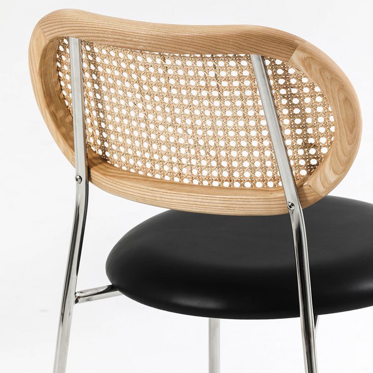 Industrial Style Faux Leather Dining Chairs Open Back Dining Side Chair Clearhalo 'Dining Chairs' 'Dining Tables & Seating' 'dining_chair' 'furn' 'furn_dining_chair' 'Furniture' 'furniture_dining_chair' 'Kitchen & Dining Furniture' 1200x1200_4f0591ca-40f9-44bf-b7e4-df37db7ddb5d