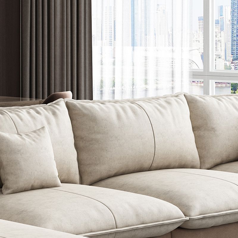 Scandinavisch kussen terug sectioneel met vierkante arm voor woonkamer