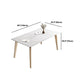Ensemble de salle à manger contemporain, table à manger rectangulaire avec chaises rembourrées, 1/2/5/7 pièces