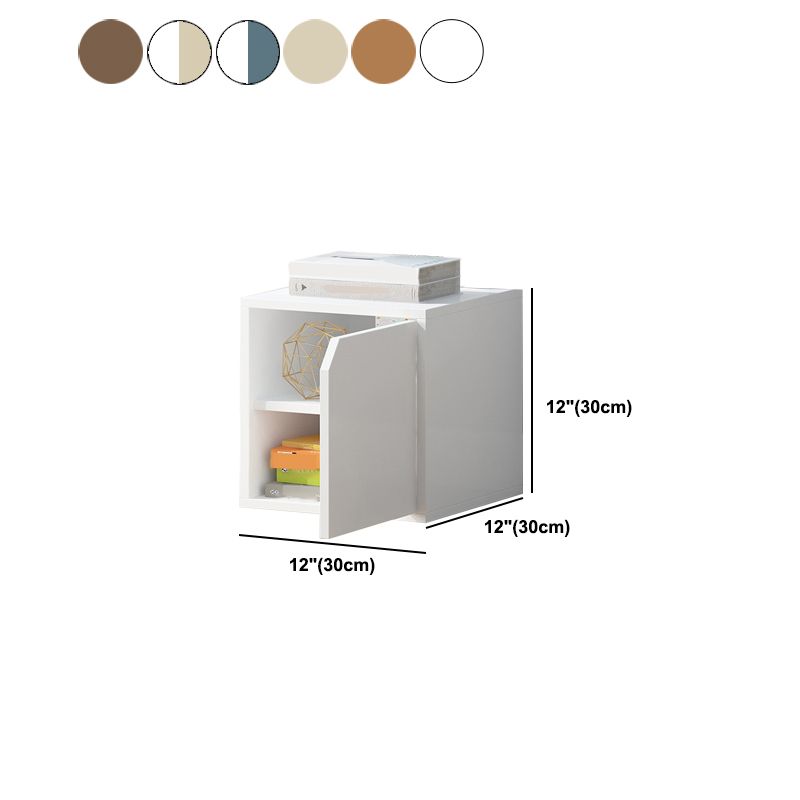 モダンキューブシェルフ本棚木材閉鎖された本の棚の勉強