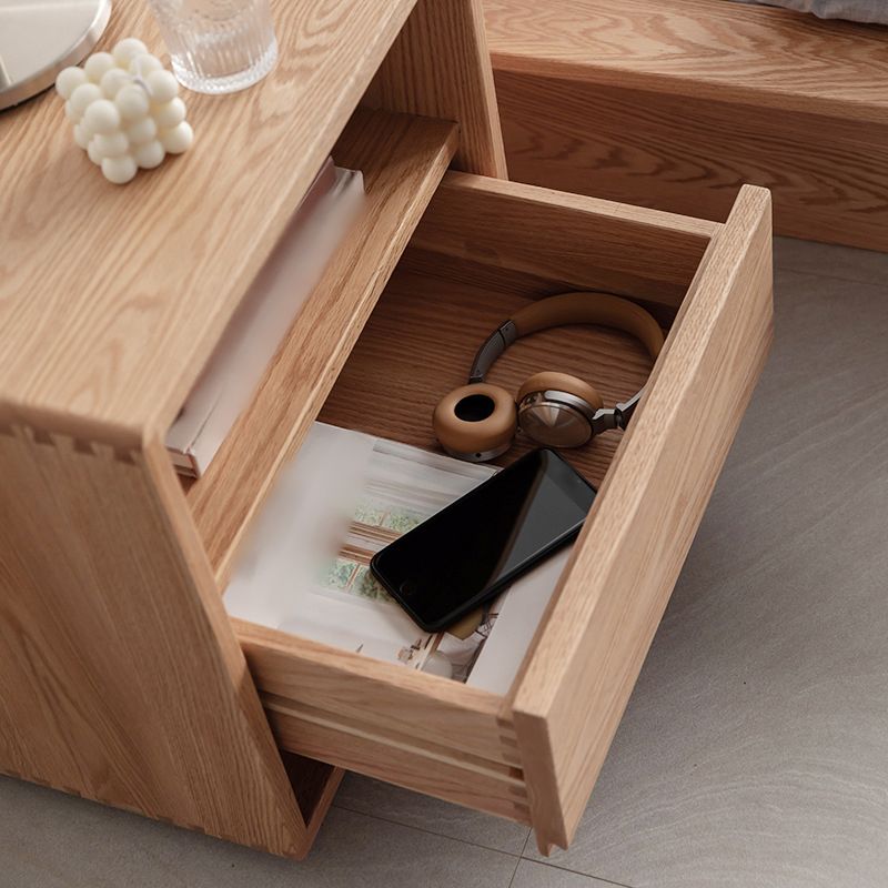 Modern da 20 "HED da 20" comodini in legno massiccio a legno massiccio da 1 tradotto tavolo da notte