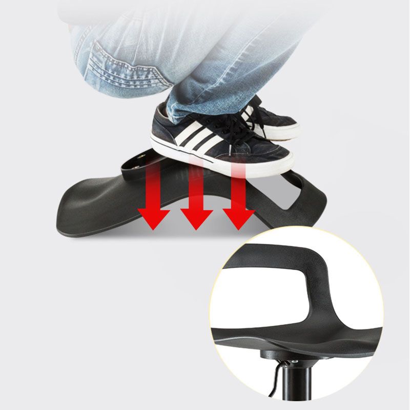 Industrial Style Bar-stool Metal Leg PP Seat with Low Back for Kitchen Bar Clearhalo 'Bar Furniture' 'Bar Stools' 'bar_stools' 'furn' 'furn_bar_stools' 'furniture_bar_stools' 'Kitchen & Dining Furniture' 'kitchen&dining_furn' 'kitchen' 'kitchen_furn' Furniture' 1200x1200_4f0767eb-4cfa-484c-9345-6a9f0f0ec81f