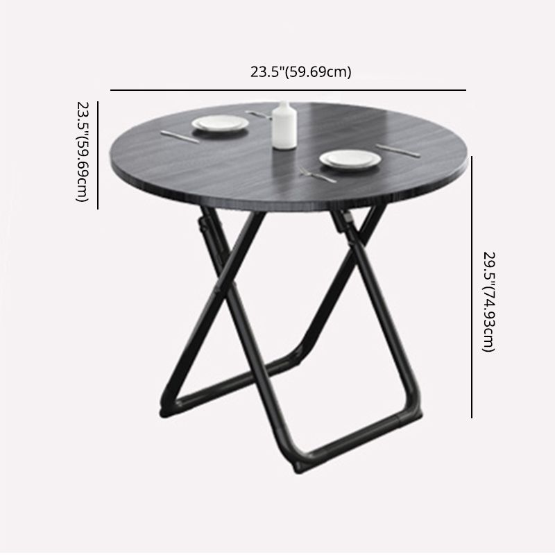 Modern Wooden Dining Room Set with Round Table Space-Saving Design Home Use Dining Table Furniture Clearhalo 'Dining Room Sets' 'Dining Tables & Seating' 'dining_room_set' 'furn' 'furn_dining_room_set' 'Furniture' 'furniture_dining_room_set' 'Kitchen & Dining Furniture' 'kitchen&dining_furn' 'kitchen' 1200x1200_4f079fb8-6162-430b-8f8c-6e630ae4be12