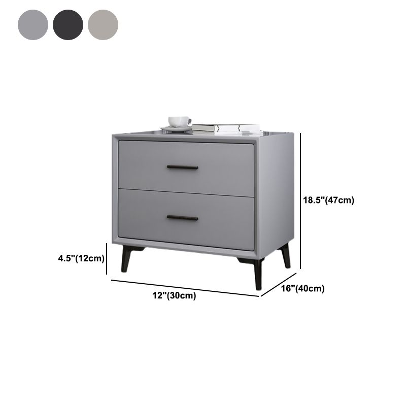 引き出し長方形のトップナイトテーブルを備えた現代のナイトスタンド