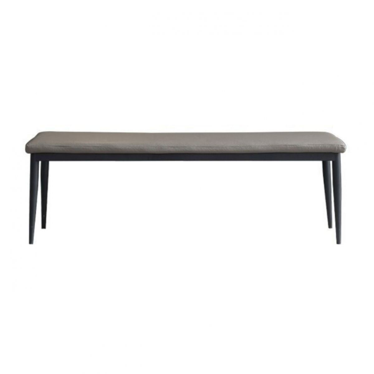 Mid-Century Modern Waterproof Bench Faux Leather Dining Bench with Metal Legs Clearhalo 'Benches' 'Chairs & Seating' 'furn' 'furn_benches' 'Furniture' 'Living Room Furniture' 1200x1200_4f08f3bb-f186-49d1-b2db-29aac3d3935f