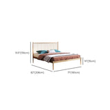 Glam gouden afwerking Metallic bed draad-grid ijzeren bedframe met hoofdeinde