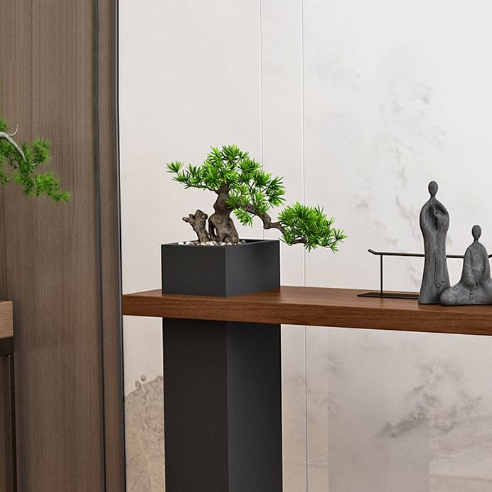 Solid Wood Rectangle Console Table 33.46-inch Tall Accent Table for Hall Clearhalo 'Console Tables' 'console_tables' 'Entry & Mudroom Furniture' 'furn' 'furn_console_tables' 'Furniture' 1200x1200_4f0a0589-7aeb-4ca6-b424-2f53c4607c8f