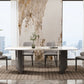 Modern Rectangle Stone Top Dining Table Double Pedestal Dining Table Clearhalo 'Dining Tables & Seating' 'Dining Tables' 'dining_table' 'furn' 'furn_dining_table' 'Furniture' 'Kitchen & Dining Furniture' 1200x1200_4f0a4281-bdf6-4308-bd2d-e4d5e8a944ea