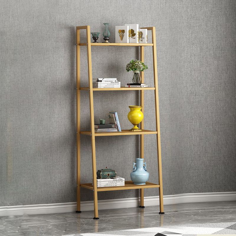Contemporary Ladder Bookshelf Metal Open Back Bookcase for Office Clearhalo 'Bookcases' 'furn' 'furn_bookcases' 'Furniture' 'Office Furniture' 1200x1200_4f0c0a22-3c66-4894-a1c1-e88adce2a637