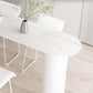 Mesa de comedor de barra de piedra de forma libre, mesa de Pub moderna con altura de barra para sala de estar