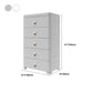 Contemporary Grey / White Chest Plastic Chest with Drawers for Bedroom Clearhalo 'Bedroom Furniture' 'Dressers & Chests' 'dressers_chests' 'furn' 'furn_dressers_chests' 'Furniture' 1200x1200_4f0c92df-5332-4257-961f-aed60e06b247
