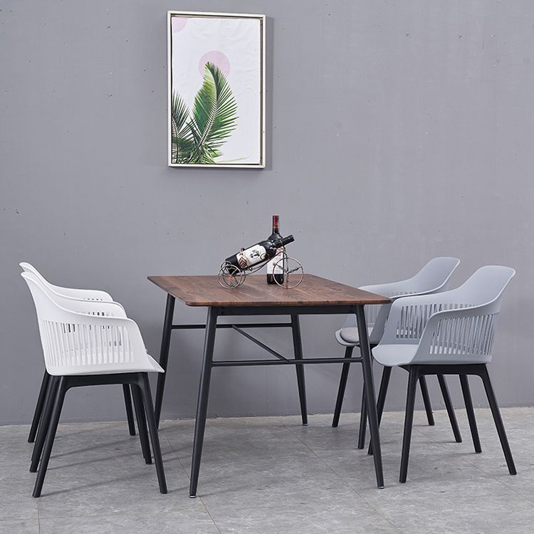 Modern Style Chair Dining Arm Chair for Kitchen with Plastic Legs Clearhalo 'Dining Chairs' 'Dining Tables & Seating' 'dining_chair' 'furn' 'furn_dining_chair' 'Furniture' 'furniture_dining_chair' 'Kitchen & Dining Furniture' 1200x1200_4f0cd6a6-9720-48a7-86af-35407d150042