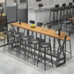 Glam Bar-height Table Solid Wood Top Pub Table for Patio Use Clearhalo 'Bar Furniture' 'Bar Tables' 'bar_tables' 'furn' 'furn_bar_tables' 'Furniture' 'Kitchen & Dining Furniture' 1200x1200_4f0cfee4-0e7c-4623-a105-7fe84ef650e5