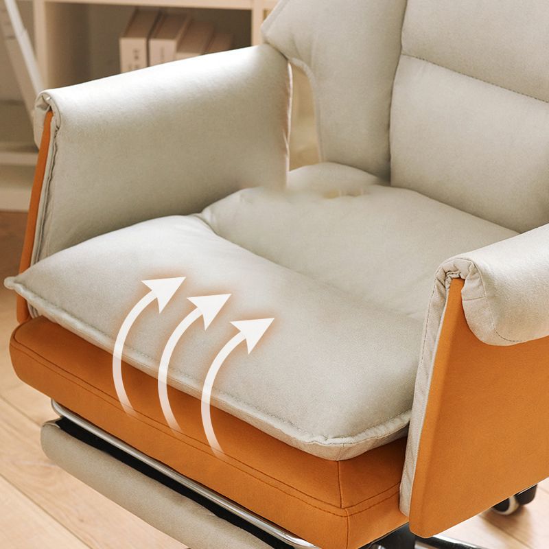 Executive Ergonomic Computer Chair Chrome Metal Base Contemporary Office Chair Clearhalo 'furn' 'furn_office_chair' 'Furniture' 'Office Chairs' 'Office Furniture' 'office_chair' 1200x1200_4f0daa9c-f2c8-473d-8f83-31effde0c8e1