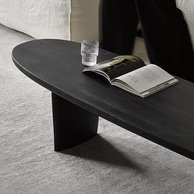 15"H Contemporary Coffee Table Solid Wood Black Single Cocktail Table Clearhalo 'Coffee & Accent Tables' 'Coffee Tables' 'coffee_tables' 'furn' 'furn_coffee_tables' 'Furniture' 'Living Room Furniture' 1200x1200_4f0dcbd9-e1ff-426c-90cf-9abb74fc5ecb