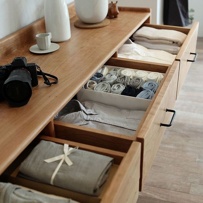 Rectangle Boîte de rangement en bois Ferme de la ferme avec tiroirs