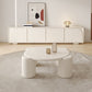 Contemporary Round Beige Coffee Table with 4 Legs Wooden Coffee Table Clearhalo 'Coffee & Accent Tables' 'Coffee Tables' 'coffee_tables' 'furn' 'furn_coffee_tables' 'Furniture' 'Living Room Furniture' 1200x1200_4f0ebe99-5355-46b2-ae3a-4f7d088a79b4
