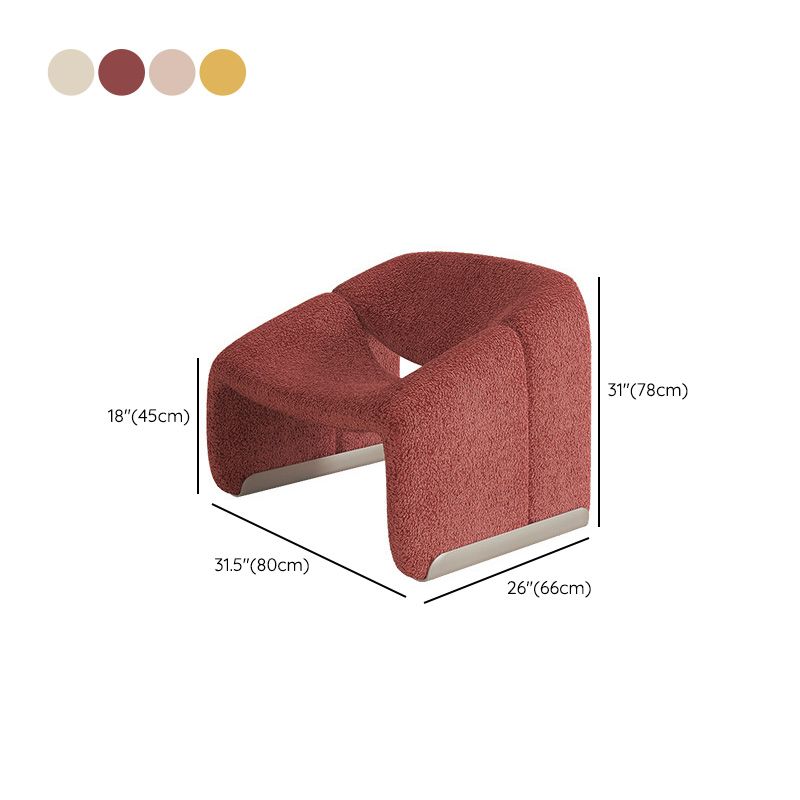 Contemporary Sled Side Chair Solid Color Bedroom Lounge Chair Clearhalo 'Accent Chairs' 'accent_chairs' 'Chairs & Seating' 'furn' 'furn_accent_chairs' 'Furniture' 'Living Room Furniture' 1200x1200_4f10703d-b3e9-4a67-8b6c-0c7ec1305049