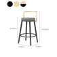 Glam Style Armless Counter Stool Faux Leather Round Bar Stool Clearhalo 'Bar Furniture' 'Bar Stools' 'bar_stools' 'furn' 'furn_bar_stools' 'Furniture' 'Kitchen & Dining Furniture' 1200x1200_4f1267de-049e-4e0d-abb5-ffd7dcbc118a