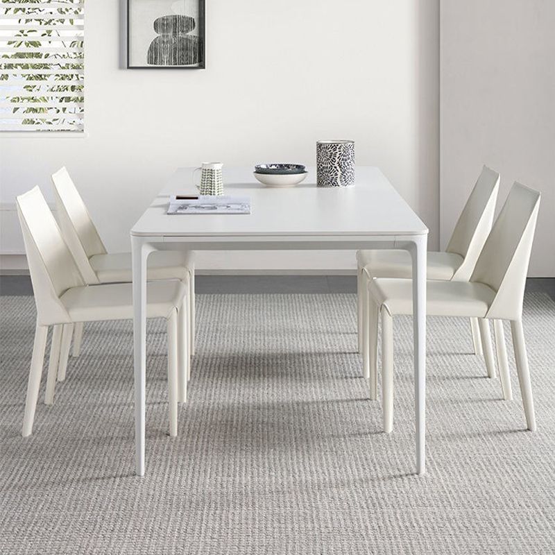 1/2/5/6/7 Pieces Dining Chairs Set Rectangle Shape Sintered Stone Dining Table Set Clearhalo 'Dining Room Sets' 'Dining Tables & Seating' 'dining_room_set' 'furn' 'furn_dining_room_set' 'Furniture' 'furniture_dining_room_set' 'Kitchen & Dining Furniture' 1200x1200_4f12bff1-a376-4e65-93d7-0cfca57d85e6