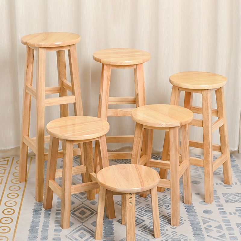 Modern Style Solid Wood Bar Stool with Footrest Living Room Lounge Bar Stool Clearhalo 'Bar Furniture' 'Bar Stools' 'bar_stools' 'furn' 'furn_bar_stools' 'furniture_bar_stools' 'Kitchen & Dining Furniture' 'kitchen&dining_furn' 'kitchen' 'kitchen_furn' Furniture' 1200x1200_4f12f617-be9b-4af4-bfb9-1d161c078826