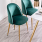 Glam Dining Side Chairs for Home Use Cushioned Armless Chair with Gold Legs Clearhalo ' kitchen&dining_furn' 'Dining Chairs' 'Dining Tables & Seating' 'dining_chair' 'furn' 'furn_dining_chair' 'Furniture' 'furniture_dining_chair' 'Kitchen & Dining Furniture' 'kitchen' 1200x1200_4f13fe32-f29c-46c3-8dae-332b2ee6ff4b