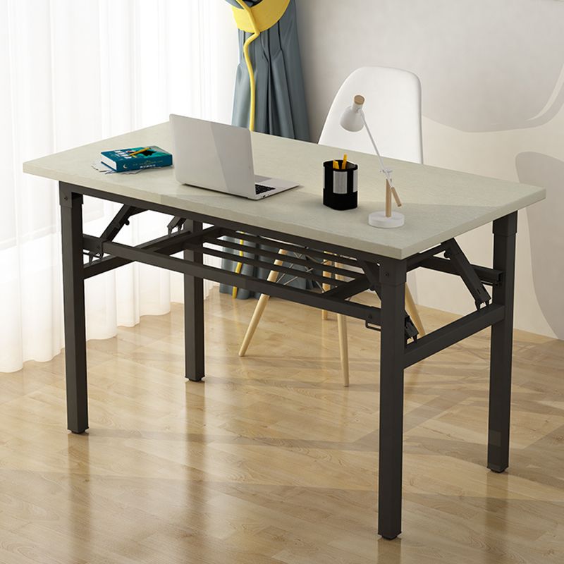 Office in legno in stile contemporaneo da ufficio rettangolare task desk in grigio e nero