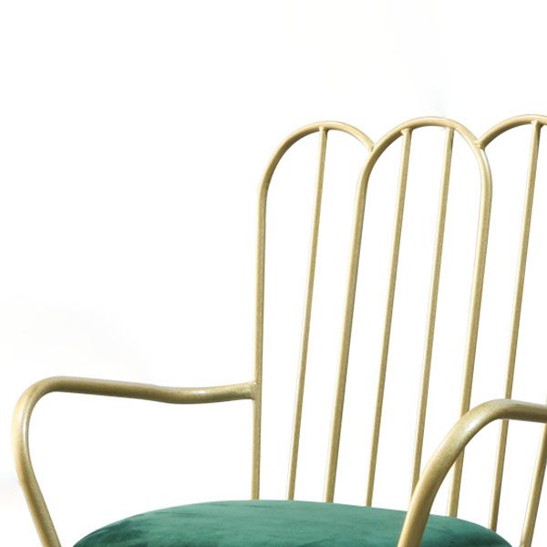 Sedie da pranzo in metallo nordico sedia a pala posteriore sedia per uso del ristorante