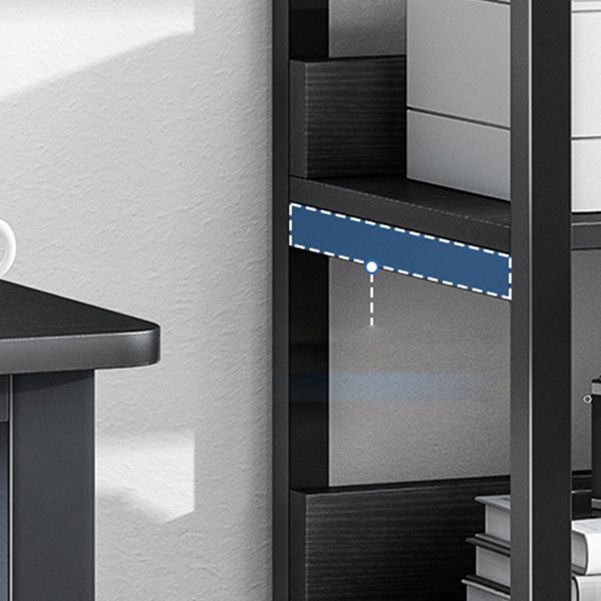 Offenes Metall -Holzbuchhandel Modern Home Wohnzimmer Bücherregal