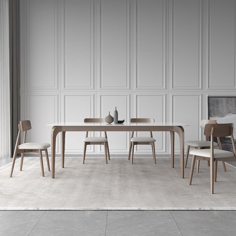 Medieval Modern Sintered Stone Table for Restaurant Rectangle Table with Wooden 4 Legs Clearhalo ' dining_table' 'Dining Tables & Seating' 'Dining Tables' 'furn' 'furn_dining_table' 'Furniture' 'furniture_dining_table' 'Kitchen & Dining Furniture' 'kitchen&dining_furn' 'kitchen' 'kitchen_dining_table' 1200x1200_4f16d09f-8ed8-4b50-a359-a84fb352b49a