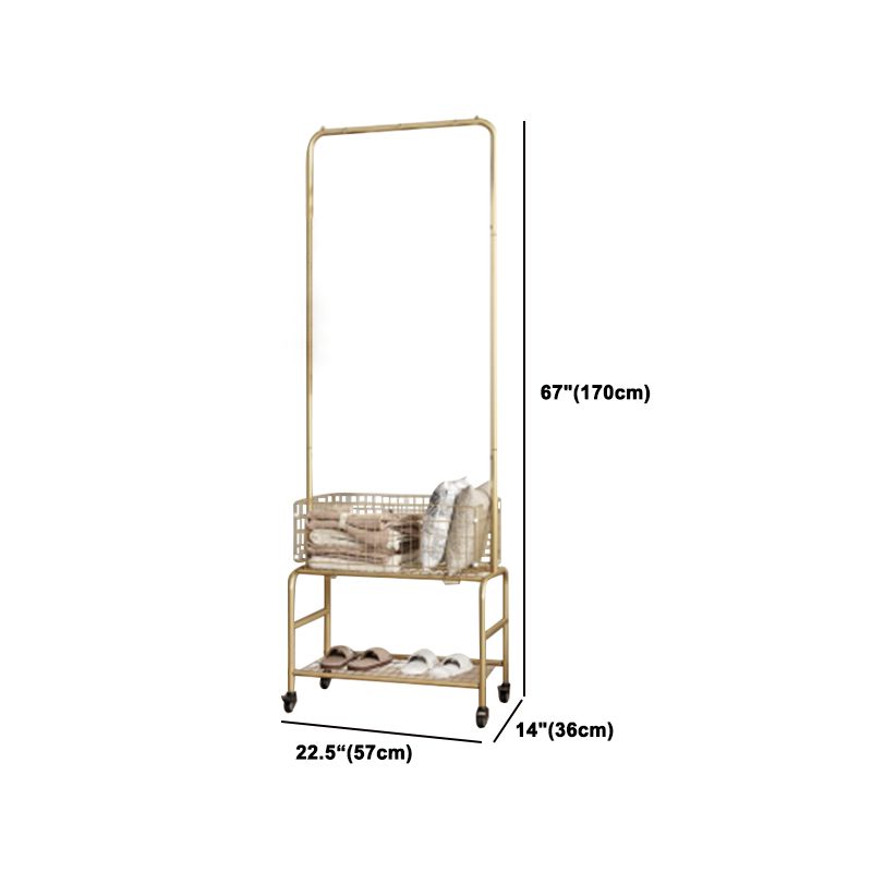 Kleiderschrank im zeitgenössischen Stil offener Kleiderschrank mit Rädern für Zuhause