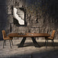 Rectangle Dining Table Industrial Style Double Pedestal Base Table for Dining Room Clearhalo ' dining_table' 'Dining Tables & Seating' 'Dining Tables' 'furn' 'furn_dining_table' 'Furniture' 'furniture_dining_table' 'Kitchen & Dining Furniture' 'kitchen&dining_furn' 'kitchen' 'kitchen_dining_table' 1200x1200_4f17dc5f-9e6f-4e69-9079-bb1b98662e88