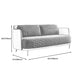 Modern Cotton Square Arm Sofa 29.9 "W with Bolster Pillows for Living Room Clearhalo 'furn' 'furn_sofas' 'Furniture' 'furniture_sofas' 'kitchen' 'kitchen_sofas' 'Living Room Furniture' 'Sofa' 'sofas' 1200x1200_4f1ab1a1-60e5-4b6c-84bb-bca6115e6d61