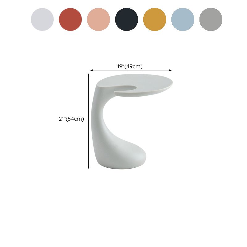 Modern Naturally Shaped End Table Plastic Table for Living Room
