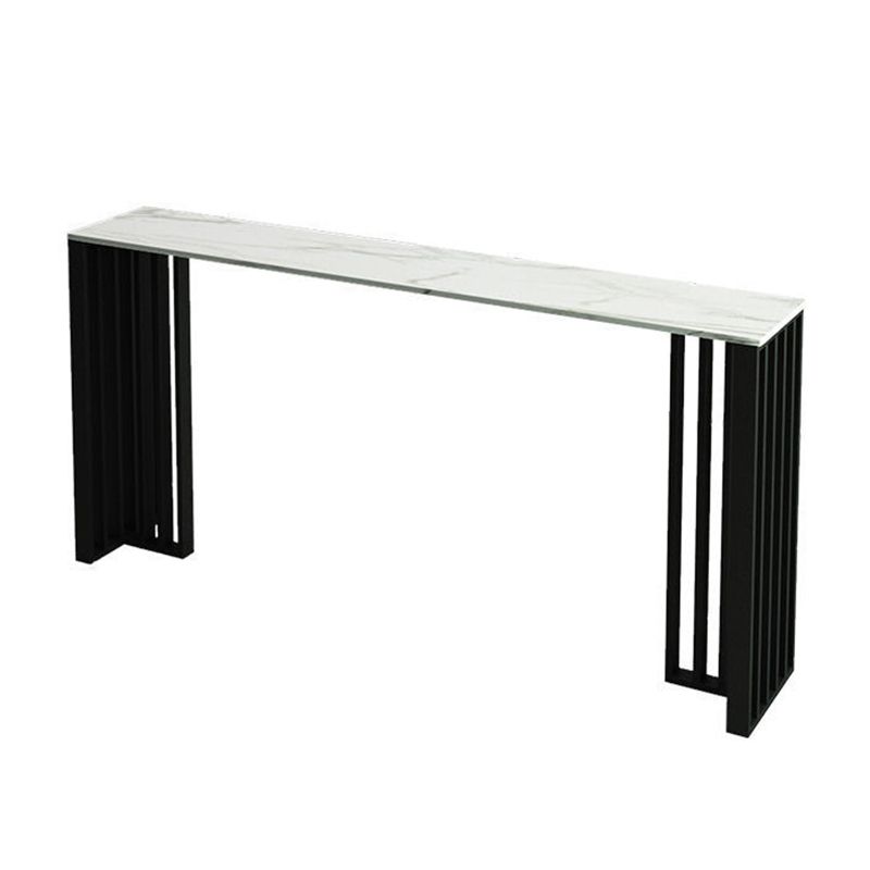 Tavolo da bar contemporaneo top top black doppio piedistallo tavolo da bar