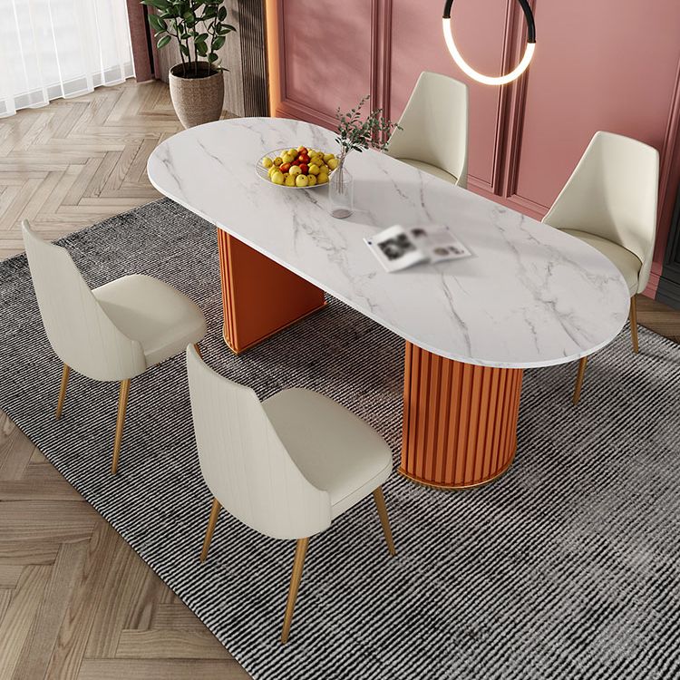 Glam Style 1/2/5/7 Pieces Dining Set Sintered Stone Dining Table for Home Use Clearhalo 'Dining Room Sets' 'Dining Tables & Seating' 'dining_room_set' 'furn' 'furn_dining_room_set' 'Furniture' 'furniture_dining_room_set' 'Kitchen & Dining Furniture' 'kitchen&dining_furn' 'kitchen' 1200x1200_4f1d28c0-4f69-42bc-b1b5-a033d6ecfb0f
