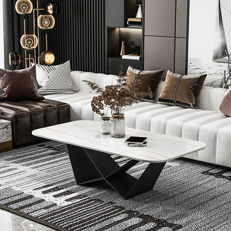 Slate Top Coffee or End Table Abstract Coffee Table, 17.71" High Clearhalo 'Coffee & Accent Tables' 'Coffee Tables' 'coffee_tables' 'furn' 'furn_coffee_tables' 'Furniture' 'Living Room Furniture' 1200x1200_4f1e0099-b9e0-4fba-b6c3-362d4dbf1712