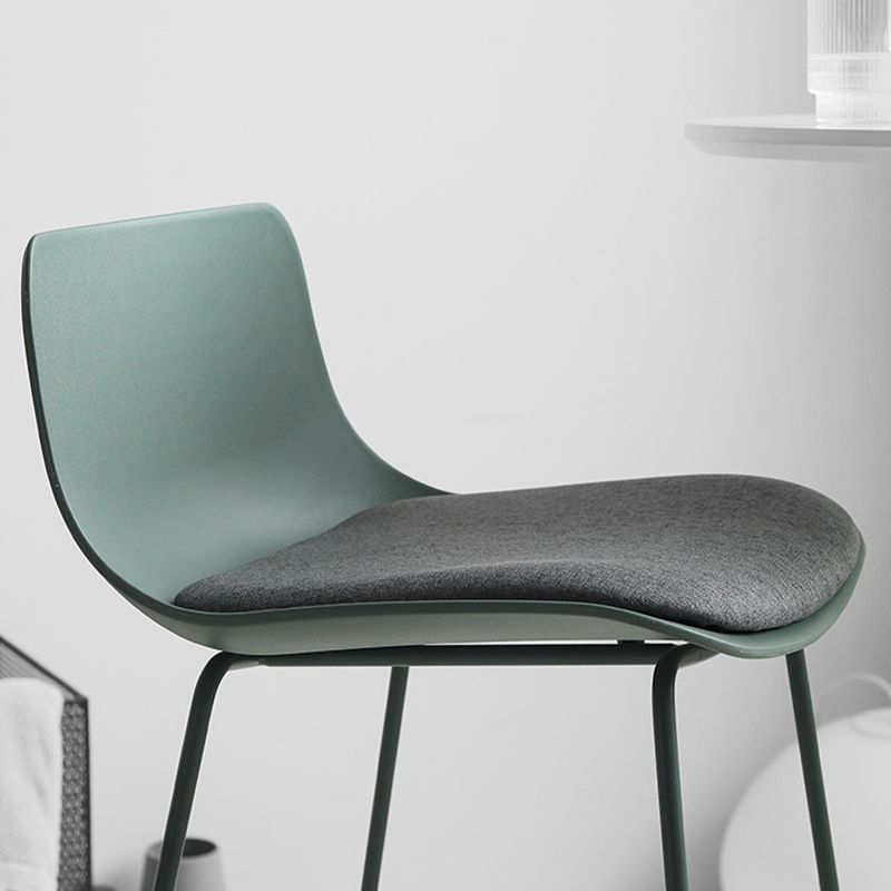Industrial Indoor Armless Stool Plastic Bar Stool with Upholstered Clearhalo 'Bar Furniture' 'Bar Stools' 'bar_stools' 'furn' 'furn_bar_stools' 'Furniture' 'Kitchen & Dining Furniture' 1200x1200_4f1e72a6-16b9-4e87-b8cb-81f4077b5631