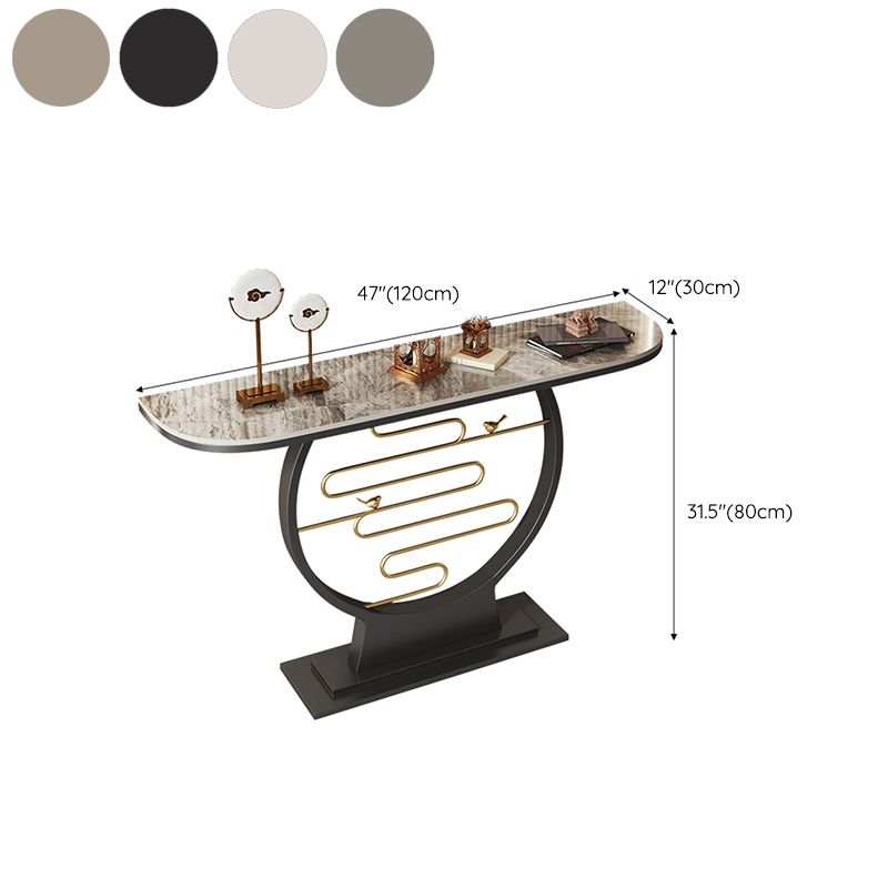 Tavolo da console moderna alta 31,5 pollici con 1 scaffale