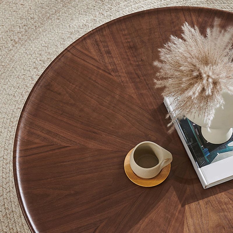 Modern Round Wood Single Coffee Table Pedestal Bunching Tables Clearhalo 'Coffee & Accent Tables' 'Coffee Tables' 'coffee_tables' 'furn' 'furn_coffee_tables' 'Furniture' 'Living Room Furniture' 1200x1200_4f1f3502-e77d-4028-9a31-eefc104cd960
