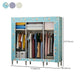 Contemporary Wardrobe Closet with Legs Metal Wardrobe Cabinet Clearhalo 'Armoires & Wardrobes' 'armoires_wardrobes' 'Bedroom Furniture' 'furn' 'furn_armoires_wardrobes' 'Furniture' 1200x1200_4f2137f9-2026-4719-86b2-a15206c7027a